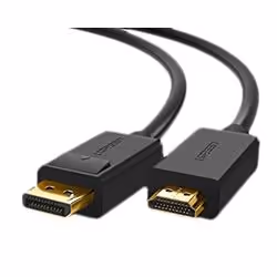 DLH DY-TU3569B, 2 m, DisplayPort, HDMI, Mâle, Mâle, Droit