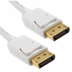 DLH DY-TU3571W, 2 m, DisplayPort, DisplayPort, Mâle, Mâle, Blanc