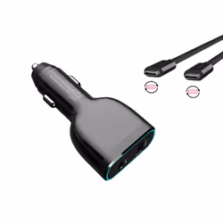 DLH CHARGEUR VOITURE ALLUME CIGARE USB-C 60W POUR ORDINATEUR PORTABLE, Ordinateur portable, Auto, 12 V, 78 W, 5/9/12/15/20 V, ...
