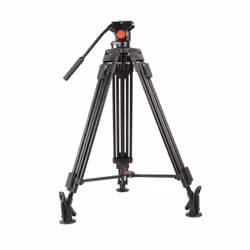 DLH TREPIED AVEC ROTULE PRO 1.63M POUR CAMERA et APPAREIL PHOTO, 3 pieds, Noir, 163 cm, 4,28 kg