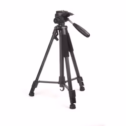 DLH TREPIED AVEC ROTULE 1.4M POUR APPAREIL PHOTO, CAMERA ET SMARTPHONE, 3 pieds, Noir, 140 cm, 1,1 kg