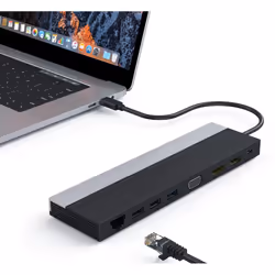 DLH STATION D'ACCUEIL USB-C 4K TRIPLE AFFICHAGE (DP / HDMI / VGA)