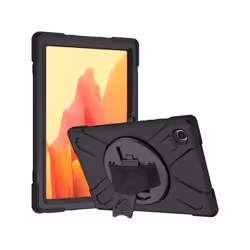 DLH COQUE RENFORCEE AVEC BANDOULIERE, POIGNEE ROTATIVE ET PIED SUPPORT POUR SAMSUNG GALAXY TAB A7 LITE 8.7" (SM-T220 / SM-T22 ...