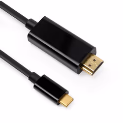 DLH DY-TU4662B, 2 m, USB Type-C, HDMI, Mâle, Mâle, Droit