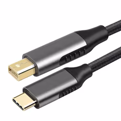 DLH DY-TU4733, 1,8 m, USB Type-C, Mini DisplayPort, Mâle, Mâle, Droit