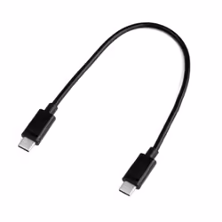 DLH DY-TU4855B, 0,3 m, USB C, USB C, Noir