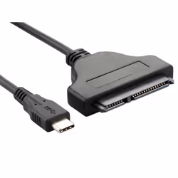 DLH DY-TU4870, 0,16 m, SATA III, SATA 22-pin, Mâle/Mâle, Noir, Droit