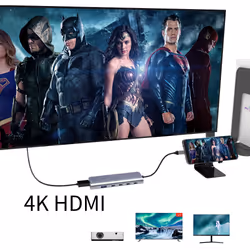 DLH DY-TU5005 station d'accueil USB Type-C Argent - Vue supplémentaire 7