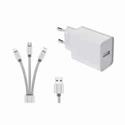 DLH DY-AU5092W, Intérieure, Secteur, 5 V, 2,4 A, 1,2 m, Blanc