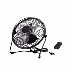 DLH DY-VE5121, Ventilateur à lame domestique, Noir, Table, Boutons, Noir, 1,1 m