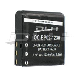 DLH LI-ION 3.7V-1230mAh-4.6Wh Batterie Noir