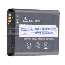 DLH LI-ION 3.7V-740mAh-2.7Wh, Batterie, Noir, Lithium-Ion (Li-Ion), 740 mAh, 3,7 V, 5 - 60 °C