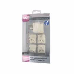 DLH International Plug Kit, Universel, Universel, Blanc