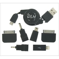 DLH DY-TU1567 câble USB 0,75 m USB 2.0 USB A Micro-USB A Noir