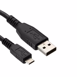 DLH CABLE USB-A VERS MICRO USB NOIR 1M, 1 m, USB A, Micro-USB B, USB 2.0, Mâle/Mâle, Noir
