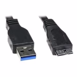 DLH DY-TU1907B, 1 m, USB A, Micro-USB B, USB 3.2 Gen 1 (3.1 Gen 1), Mâle/Mâle, Noir