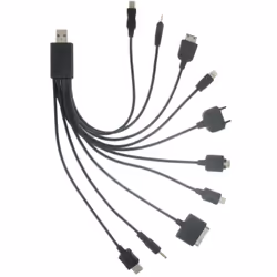 DLH DY-TU1975B câble de téléphone portable Noir USB A
