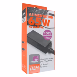 DLH ALIMENTATION SECTEUR 65W DELL 100% COMPATIBLE (sauf USB-C)