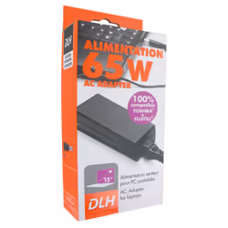 DLH ALIMENTATION SECTEUR 65W FUJITSU / TOSHIBA / DYNABOOK 100% COMPATIBLE (sauf USB-C)