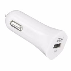 DLH CHARGEUR VOITURE 1 PORT USB 1A 5W, Auto, Allume-cigare, 1 A, Blanc