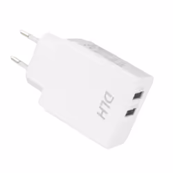 DLH CHARGEUR SECTEUR 2 PORTS USB 12W, Intérieure, Secteur, 5 V, 2,4 A, Blanc