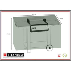 Housse pour barbecue rectangle - Thermacell - 170x50x84 cm - 90g/m² - Noire