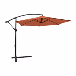 Ce parasol déporté sera votre allié pour les temps ensoleillés. Sa structure en aluminium et sa toile en polyester d’une dens ...