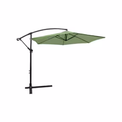 Ce parasol déporté sera votre allié pour les temps ensoleillés. Sa structure en aluminium et sa toile en polyester d’une dens ...