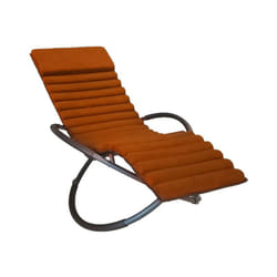 Bain de soleil Swing Luxe Monaco en aluminium - Terracotta - Chalet&jardin