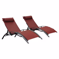 Ce lot de 2 bains de soleil en aluminium de premier choix est un investissement dans le temps. L'aluminium de ces chaises lon ...