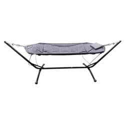 Chalet&jardin - Hamac de jardin sur pieds en acier - Coussin gris