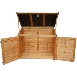 Coffre de jardin en pin traité autoclave 1,32 m² 1200 L - FONTAINBLEAU