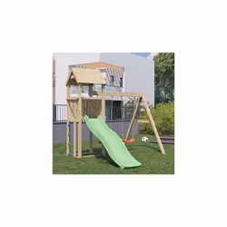 Ceci est une aire de jeu avec toboggan en pin naturel , conçue pour divertir pleinement vos enfants et les faire profiter des ...
