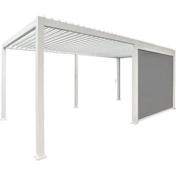 Store - CHALET & JARDIN - Pour pergola bioclimatique - 4 m - Blanc
