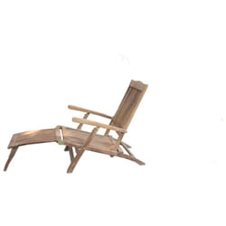 Transat Relax en bois - repose-pied détachable - dossier inclinable - Chalet&jardin