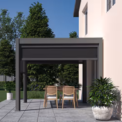 Pergola bioclimatique Ombréa vs autoportante 3x3M - Anthracite