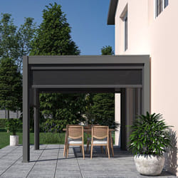 Pergola bioclimatique Ombréa vs autoportante 3x3M - Anthracite