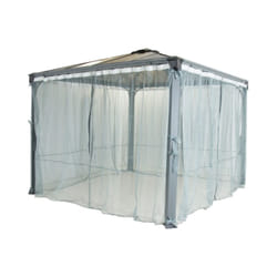 Moustiquaires Tonnelle - jardin d'hiver - 360X217 - blanc - lot de 2 - Chalet&jardin