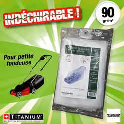 housse protection indechirable petite tondeuse 90g/m² housse protection indéchirable petite tondeuse 90g/m² transparente - di ...