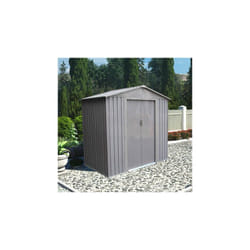 Abri de jardin en métal 201x121x190 cm 2,12 m² gris - compiegne