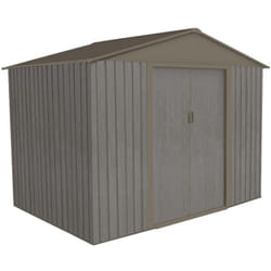 Abri de jardin en métal 261x181x198 cm 4 m² gris - compiegne
