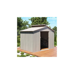 Chalet&jardin - Abri de jardin en métal 282x193x222 cm 4,4 m² gris - compiegne