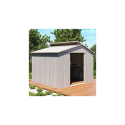Chalet&jardin - Abri de jardin en métal 282x257x222 cm 6,5 m² gris - compiegne
