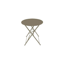 Table ronde d extérieur pliante bistrot - Taupe