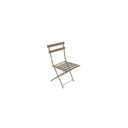 Chalet&jardin - lot de 2 de chaise de jardin pliante bistrot - taupe