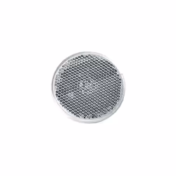 SPOTLIGHT Lot de 4 catadioptres rond adhésif / Réflecteur rond, cataphote - Coloris : Blanc - Diamètre : 60mm - Forme : Ronde ...