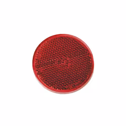 SPOTLIGHT Lot de 4 catadioptres rond adhésif / Réflecteur rond, cataphote - Coloris : Rouge - Diamètre : 60mm - Forme : Ronde ...