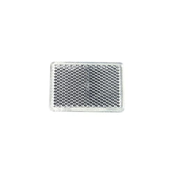Spot-light - spotlight lot de 4 catadioptres rectangulaire adhésif réflecteur rectangulaire, cataphote - coloris : blanc - dimensions : 57X