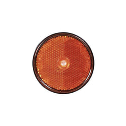 Spotlight Catadioptre Rond À Fixer (Trou Central) Réflecteur Rond, Cataphote - Coloris : Orange - Diamètre : 60mm - Forme : Ro