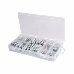 Détails du coffret de ressorts 200 pièces : 124 ressorts d’extension et 76 ressorts de compression Ø 7 x13 mm = 10 pcesØ 5 x  ...